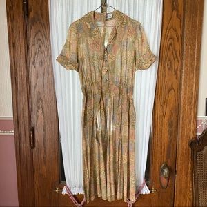 Vintage paisley Nelly Don dress